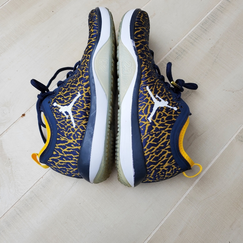 Jordan University Of MICHIGAN Athletic Sneakers with Crackle Design - Picture 5 of 10